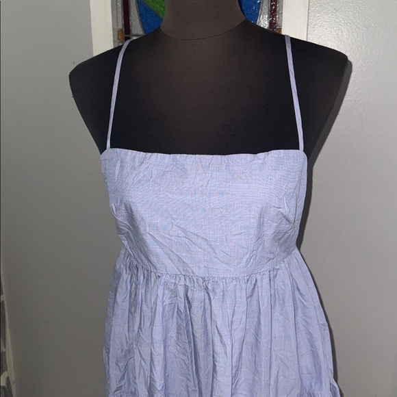 J Crew Tie Back Cotton Poplin Dress SZ 6 - Picture 3 of 9